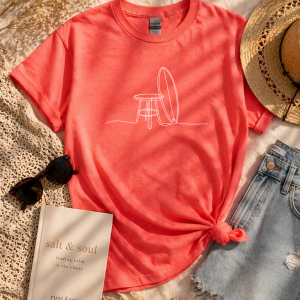 Surfboard and Table T Shirt