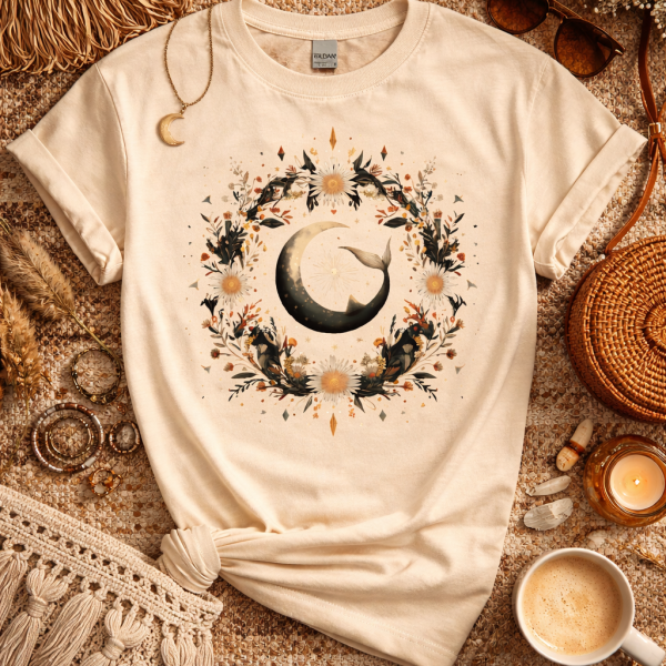 Whale and Moon Tee