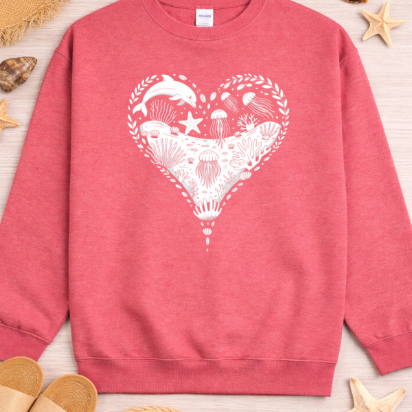 Dolphin Heart Sweatshirt