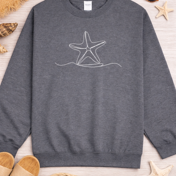 Starfish Line Art Sweatshirt