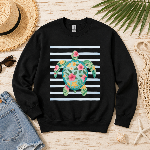 Tropical Turtle crewneck